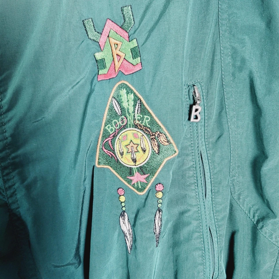 Bogner Ski Suit Womens 12 Embroidered One Piece Belted Layerlite 90s Vintage - Image 2 of 4