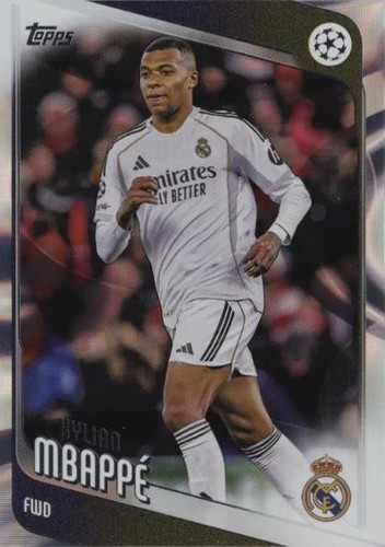 2025-26 Topps UEFA Club Competitions #112 Kylian Mbappé Raindrops