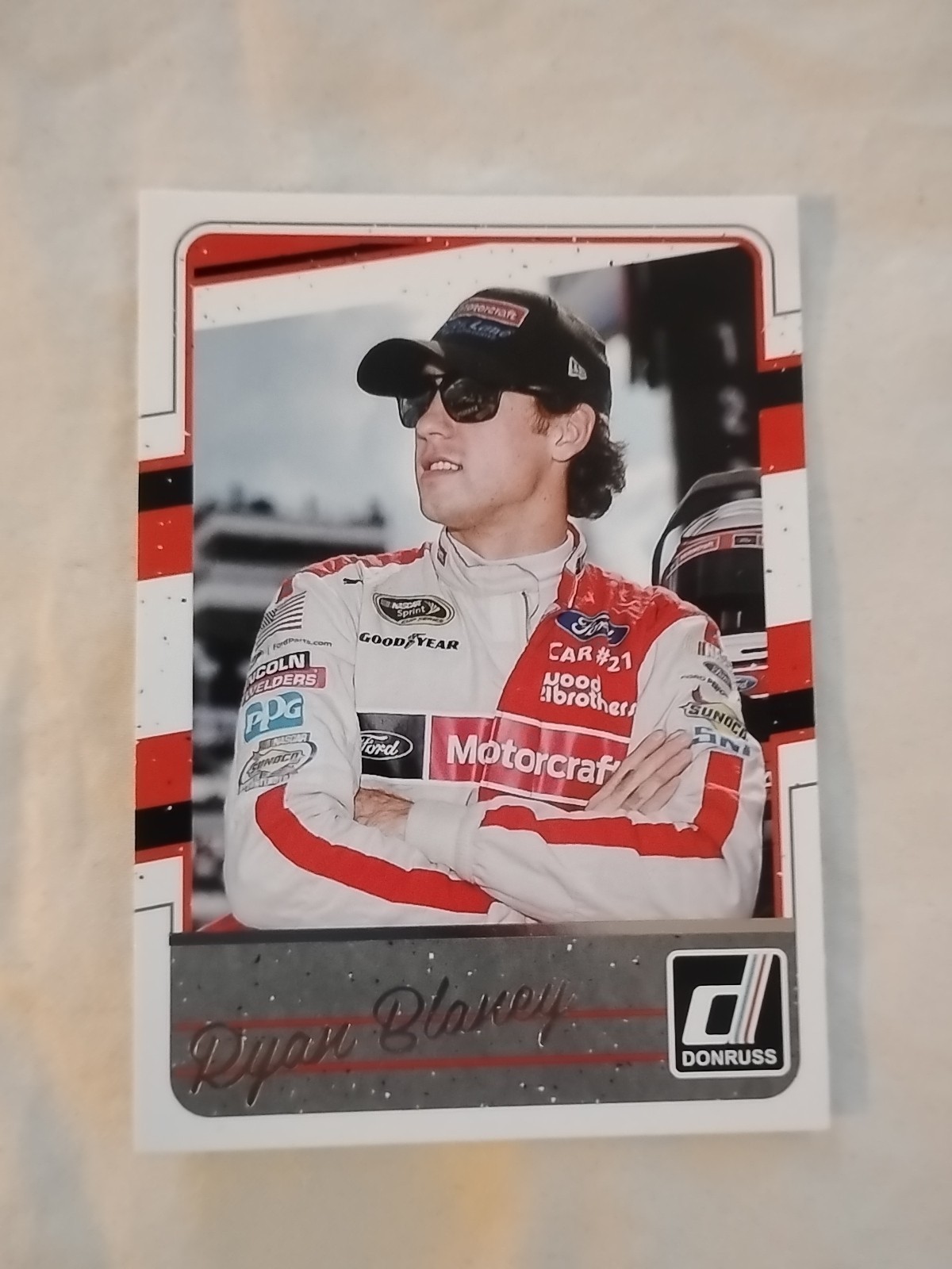 Ryan Blaney, Base - 2017 Donruss Racing