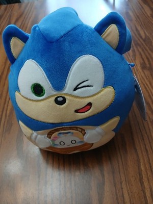 NWT Squishmallows Sonic the Hedgehog 8  Squishy Plush Holding Chao Egg Easter
