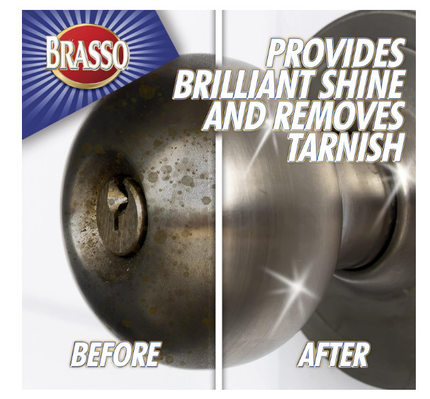 8 oz Brasso Metal Polish –All Purpose Cleaner for Brass, Bronze, Chrome & Copper