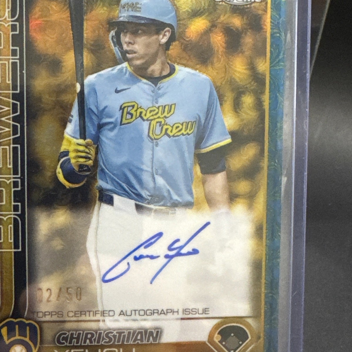 2025 Topps Gilded Collection - Chrome Gold Autographs Christian