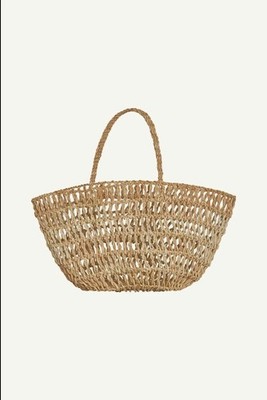 Rio Tote -Natural Raffia- its open weave and roomy shape make it ideal for beach