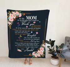 Christmas Gifts for Mom Blanket Cozy Soft Present Idea for Mother