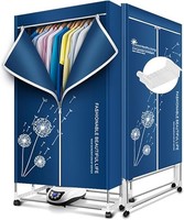 Electric Heated Clothes Airer  Dryer 1600W-1.7 Meter + 12 Hangers Foldable Rack