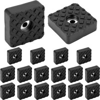 GummifüßE Schraubbar 30X30X10Mm Anti-Rutsch Puffer FüR MöBel BöDen Schwarz 18