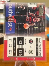 2021-22 Panini Contenders Basketball Kevin Porter Jr.-#14 Game Night Ticket. HOU