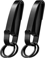 2 Pack Duty Belt Key Holder, Quick Release Key Ring Clip, for Police Law