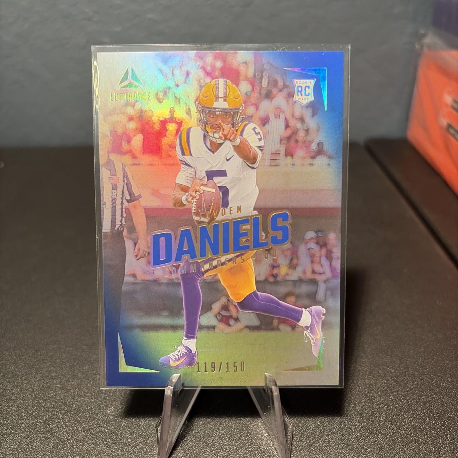 2024 Panini Luminance - Rookies Jayden Daniels #102 Blue /150 (RC)