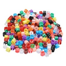 300pcs Clothes Hanger Markers Blank Tags Fit 3.5mm Rod for Garment 12 Color