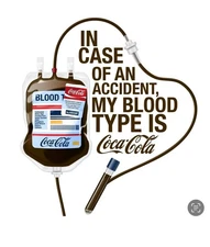 12"W x 12"H Custom Print DTF Direct to Film Heat Transfer My Blood Type