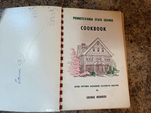 Grange Cookbook Pennsylvania State 1972 Spiral Recipe Book Vintage 1975 Printing - Picture 3 of 6