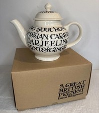 Emma Bridgewater Black Toast 1st Ed 4 Mug Teapot Pretty New In Box Never Used