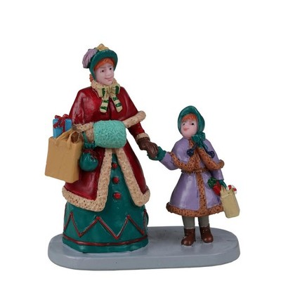 Lemax 22142 Caddington Village Figur: Holiday Shopping with Mum