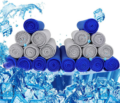 Cooling Towel 20 Pack (40''X12'') Ice Towels, 160GSM Soft Breathable, Super Absorb