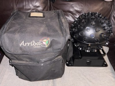 American DJ ADJ SUNRAY II 2 Light Effect Mirrorball Revolving Arriba Case READ