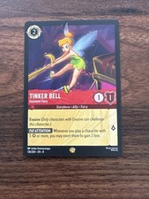 Tinker Bell - Insistent Fairy 136/204 Legendary Reign of Jafar Lorcana Near Mint