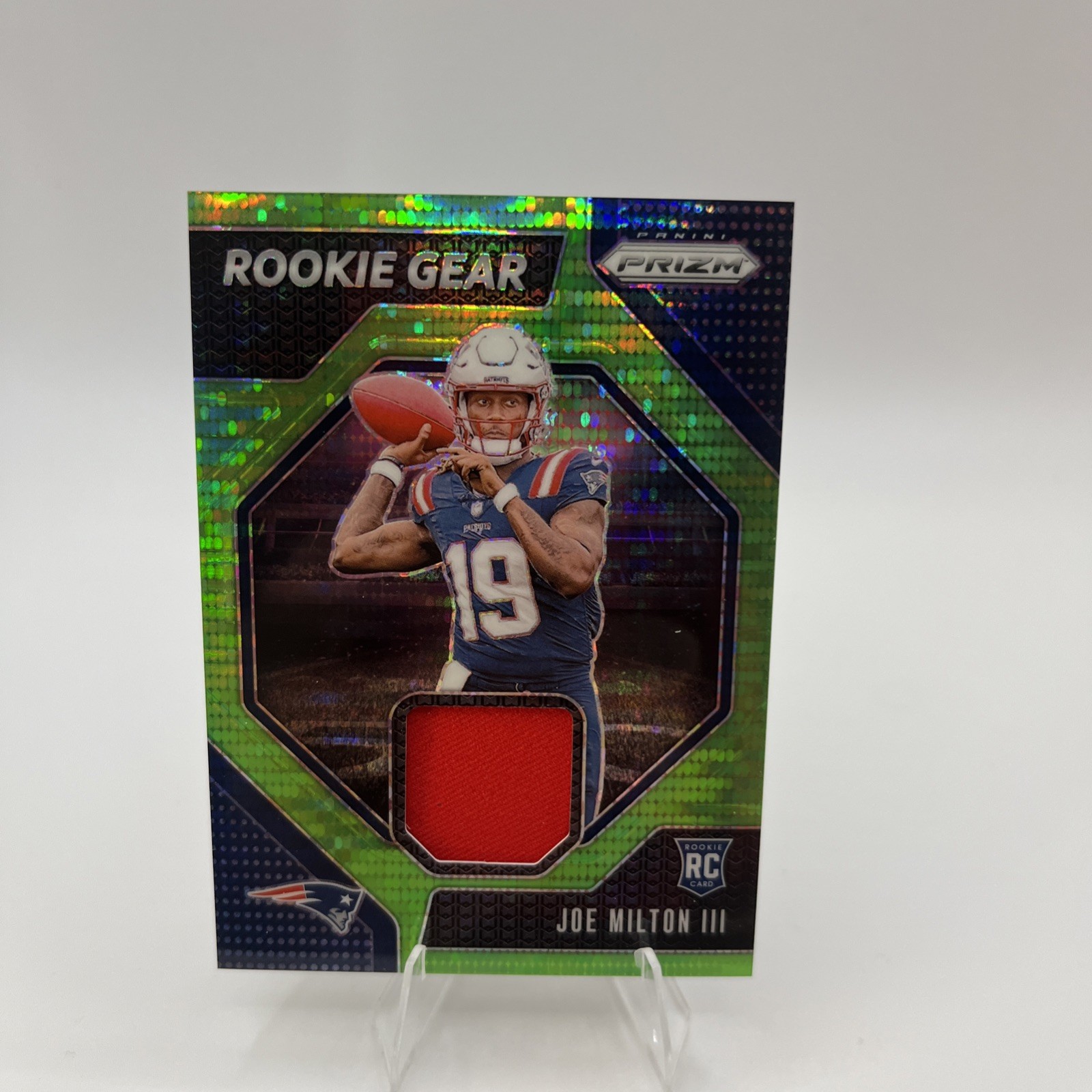 2024 Panini Prizm - Rookie Gear Joe Milton III Neon Green Pulsar Prizm Ed