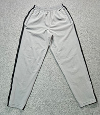 Nike gray zip pockets drawstring lightweight track pants men size Medium