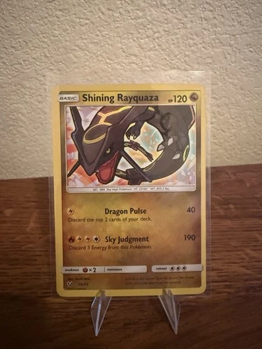 Pokemon TCG Shining Rayquaza 56/73 Shining Legends Near Mint Perfect Condition ✨