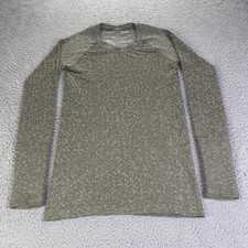 Lululemon Swiftly Tech Shirt Womens 4 Green Long Sleeve Running Athletic Gym