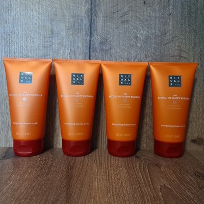4er Set The Rituals of Happy Buddha Körperpeeling Scrub 150 ml Tube