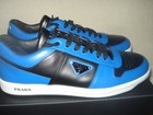 100% AUTHENTIC NEW MEN PRADA DOWNTOWN LOGO BLUE SNEAKERS UK 11/US 12 D — photo 8