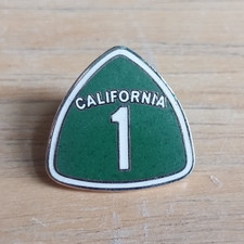 Pacific Coast Highway California 1 One Road Sign Pin Traffic Roadway Road Trip