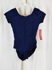 Capezio Girls Short Sleeve Leotard Blue Size Large
