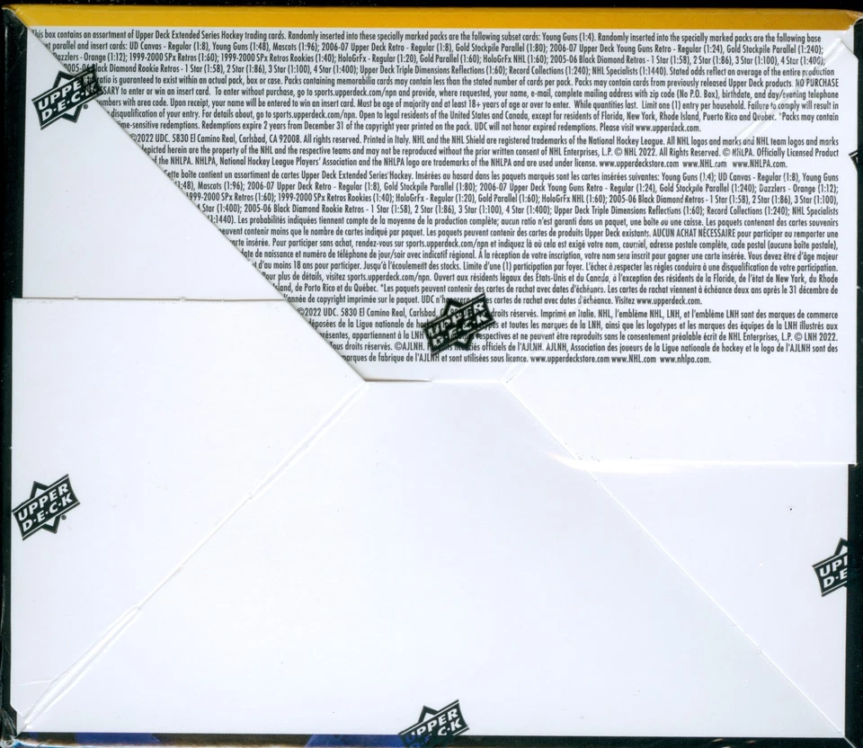 2021/22 Upper Deck Extended Series Hockey Factory Sealed Retail Box - Image 3 of 3