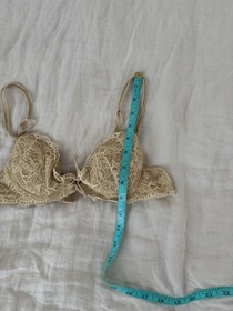 La Perla 2 Yellow Lace Bra US Size 34