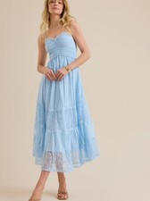 Altar’d State Tami Lace Tiered Maxi Dress 04 colors, All Size