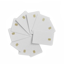 10Pc ISO7816 White Cards Contact SLE 4442 Chip PVC Smart IC Cards Wholesale