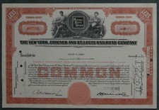 The New York, Chicago and St. Louis Railroad Company 1951   5 Shares
