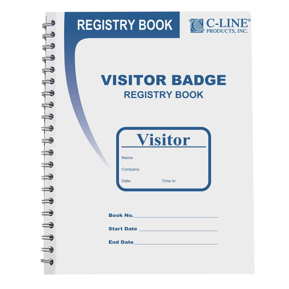 Visitor Sign-in Register Book With Carbonless Copy For Office Tracking - Image 3 of 4
