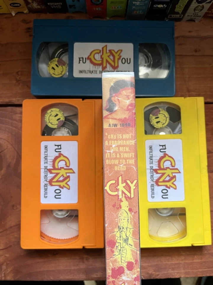CKY 1-4 VHS 2001 “ Custom”Bam Margera SKATEBOARD Skate Element Jackass Mtv Foto 3 de 3