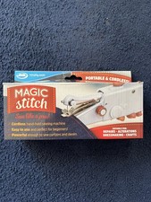 Magic Stitch Portable Cordless Hand-Held Sewing Machine White (A001125)