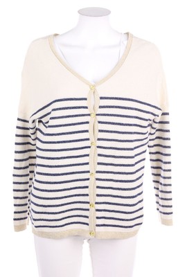 Ohne Label Strickjacke Cardigan Oversize Streifen T 1 = D 36 dunkelblau