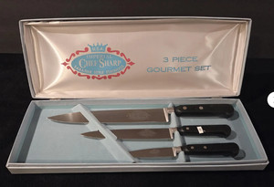 Vintage Imperial "Chef Sharp" 3-Piece Cutlery Set – Sabatier Style Stainless Ste