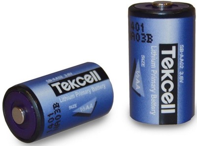 2X/5X Lithium Batterie SB-AA02 3,6V Größe 1/2AA 1200mAh TEKCELL Einwegbatterie