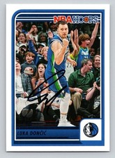LUKA DONCIC 2023-24 Panini NBAHOOPS Autographed card TTM /IP signature