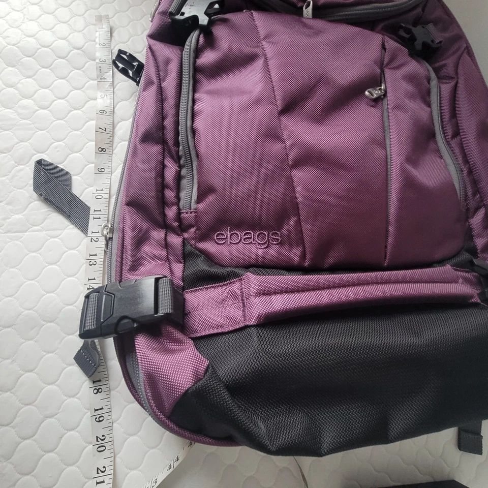 Mochila de viaje Ebags Mother Lode púrpura convertible equipaje expandible 117769 Foto 2 de 4