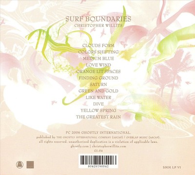 CHRISTOPHER WILLITS - SURF BOUNDARIES [DIGIPAK] NEW CD