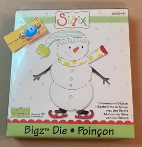 Sizzix Die bigZ Holiday's called Christmas Snowman w/Skates