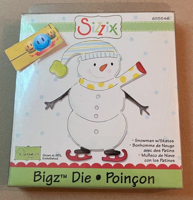 Sizzix Die bigZ Holiday's called Christmas Snowman w/Skates