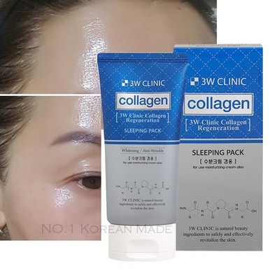 3W Clinic Collagen Regeneration Sleeping Pack 120ml /Moist,Elasticity /NO.1KOREA