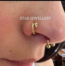 STAR JEWELLERY Gold Tone Fox Huggie Hoop Earrings, Animal Theme, No Stone
