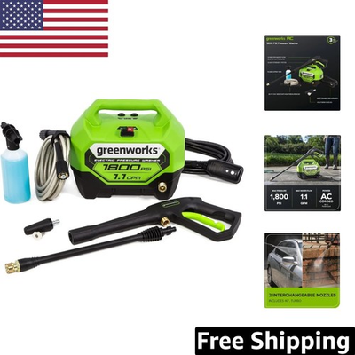 #ad 1800 PSI Electric Pressure Washer with 20 ft Hose Effortless Outdoor Cleaning $278.79