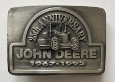 John Deere 25th Anniversary 1967-1992 Belt Buckle