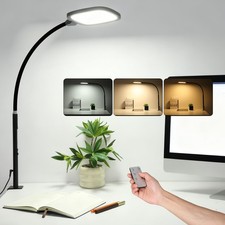 18W Aluminium Schreibtischlampe LED Tischlampe Leselampe Büroleuchte Dimmbar DE